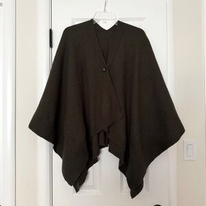 UNIQLO Dark Olive Knit Shawl / Sweater Scarf